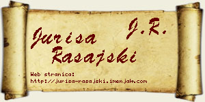Juriša Rašajski vizit kartica